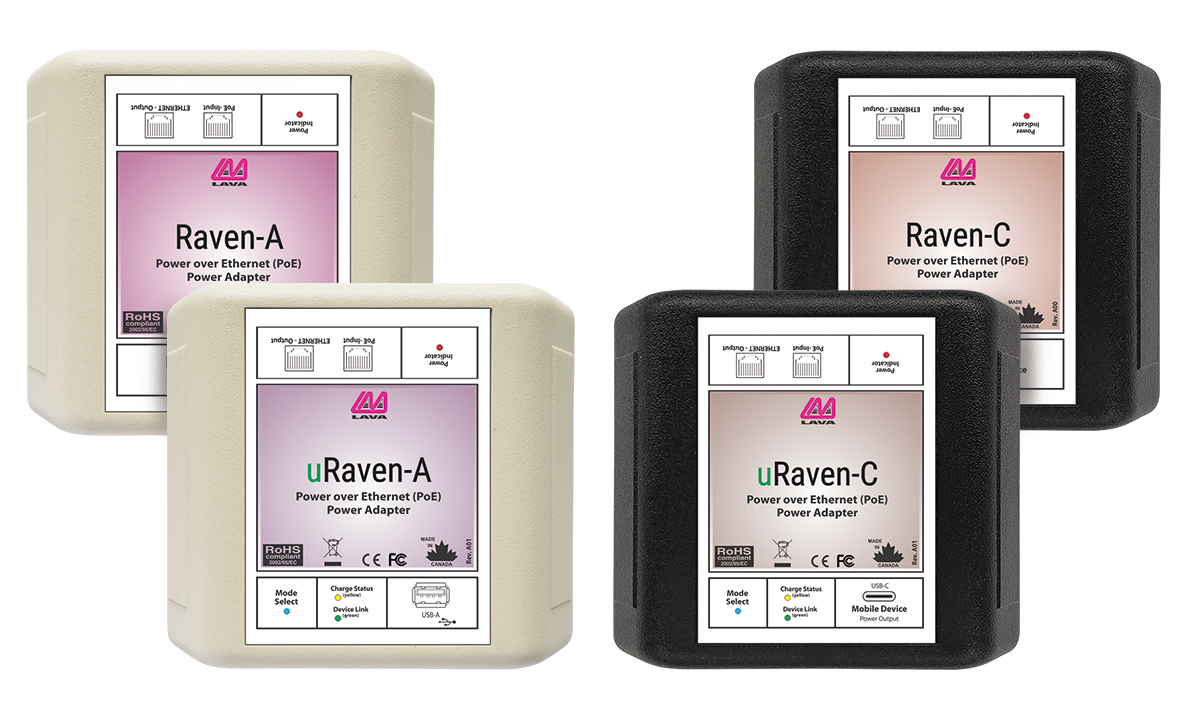 Raven PoE Power Adapters