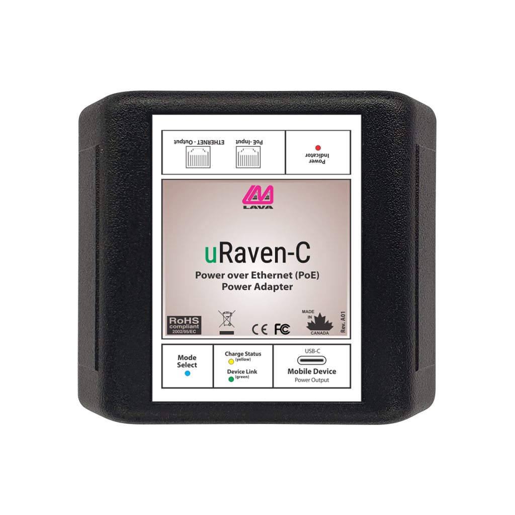 uRaven-C PoE Power Adapter